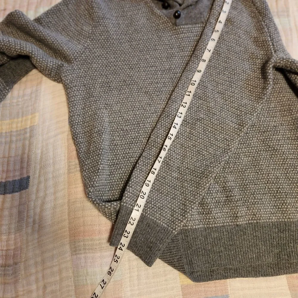 NWOT Vintage, J.Crew lambswool shawl collar sweater sz M Men's